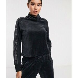Adidas Sport‎ ID Velour Cropped Top Long Sleeve XS